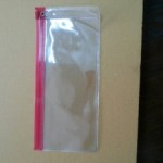 ซองซิป พีวีซี zip lock bag with color lip and opener