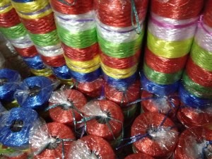 เชือกฟางม้วน แบบตัด แบบพู่กีฬาสี napatsorn plastic thailand raffia strings